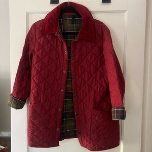 Red Barbour Eskdale Jacket